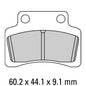 Ferodo Disc Pad Set - FDB2191 EF ECO Friction Non Sintered Compound