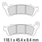Ferodo Disc Pad Set - FDB2196 EF ECO Friction Non Sintered Compound