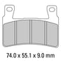 Ferodo Disc Pad Set - FDB2079 ST Sinter Grip Sintered Compound - Road