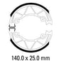 Ferodo ECO Brake Shoe Set - FSB954 EF
