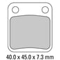 Ferodo Disc Pad Set - FDB250 EF ECO Friction Non Sintered Compound