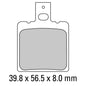 Ferodo Disc Pad Set - FDB2081 S Scooter Compound - Non Sintered