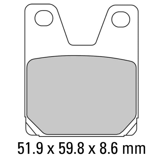 Ferodo Disc Pad Set - FDB2084 P Platinum Non Sintered Compound
