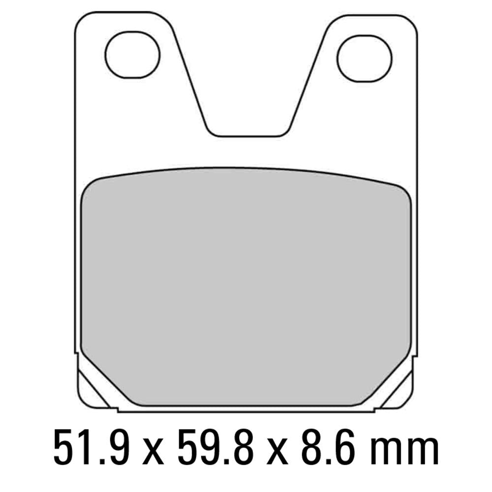 Ferodo Disc Pad Set - FDB2084 ST Sinter Grip Sintered Compound - Road