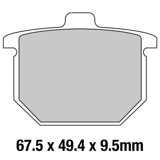 Ferodo Disc Pad Set - FDB182 P Platinum Non Sintered Compound