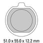 Ferodo Disc Pad Set - FDB220 P Platinum Non Sintered Compound