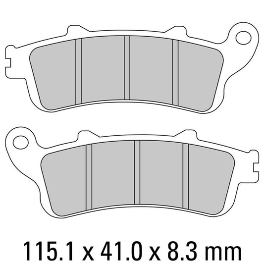 Ferodo Disc Pad Set - FDB2098 ST Sinter Grip Sintered Compound - Road