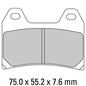 Ferodo Disc Pad Set - FDB2099 P Platinum Non Sintered Compound