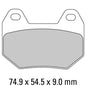 Ferodo Disc Pad Set - FDB2102 P Platinum Non Sintered Compound