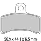 Ferodo Disc Pad Set - FDB2103 P Platinum Non Sintered Compound