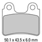 Ferodo Disc Pad Set - FDB2109 P Platinum Non Sintered Compound