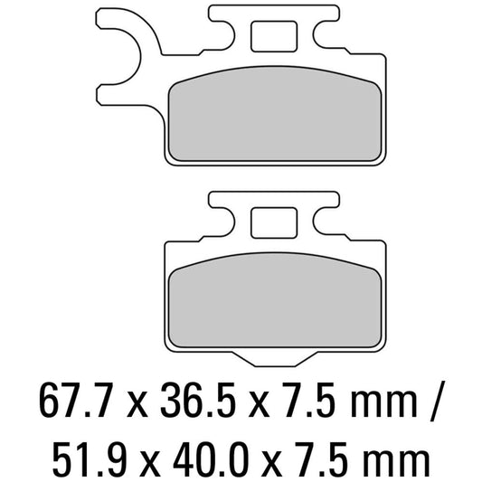 Ferodo Disc Pad Set - FDB2110 SG Sinter Grip Sintered Compound - Off-Road