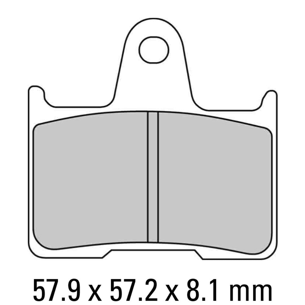 Ferodo Disc Pad Set - FDB2111 P Platinum Non Sintered Compound