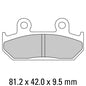 Ferodo Disc Pad Set - FDB2113 P Platinum Non Sintered Compound