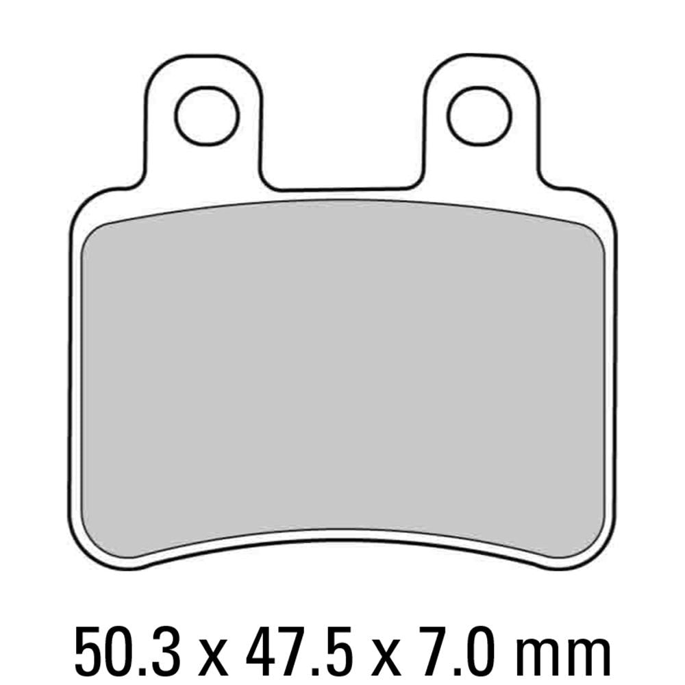 Ferodo Disc Pad Set - FDB2128 AG Argento Non Sintered Compound