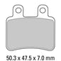 Ferodo Disc Pad Set - FDB2128 AG Argento Non Sintered Compound