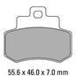 Ferodo Disc Pad Set - FDB2140 AG Argento Non Sintered Compound
