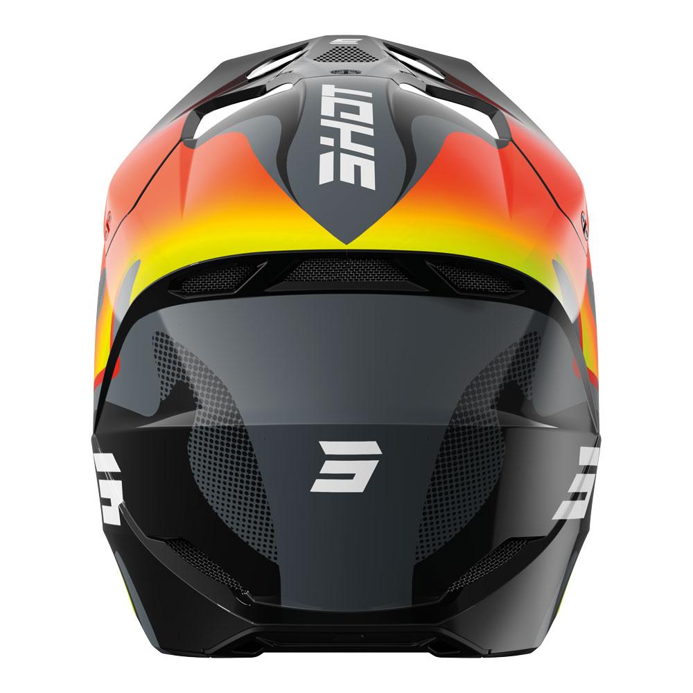 Shot Furious Zebra Helmet Neon Yellow