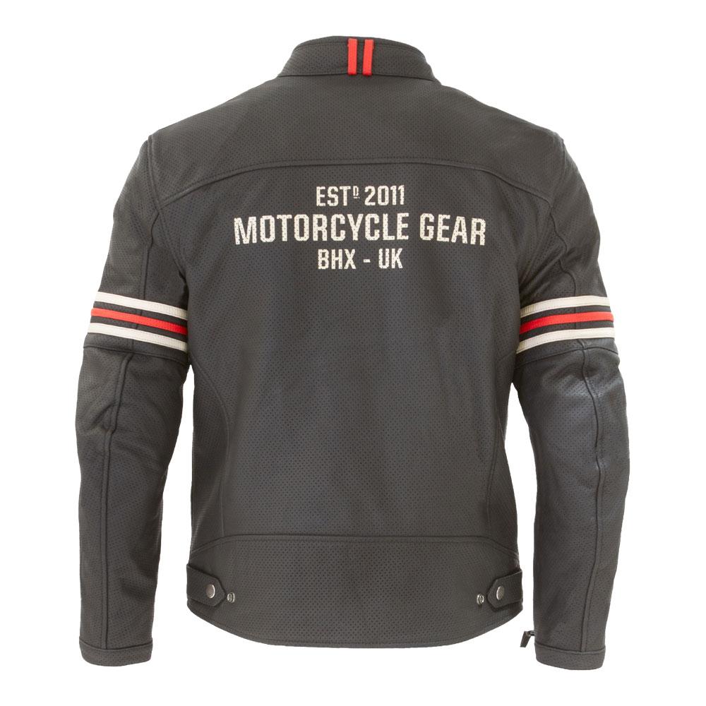 Merlin Revival D30 Perforated Leather Jacket Black/Vintage