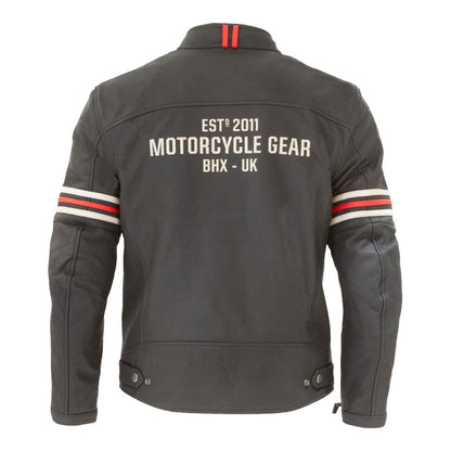 Merlin Revival D30 Perforated Leather Jacket Black/Vintage