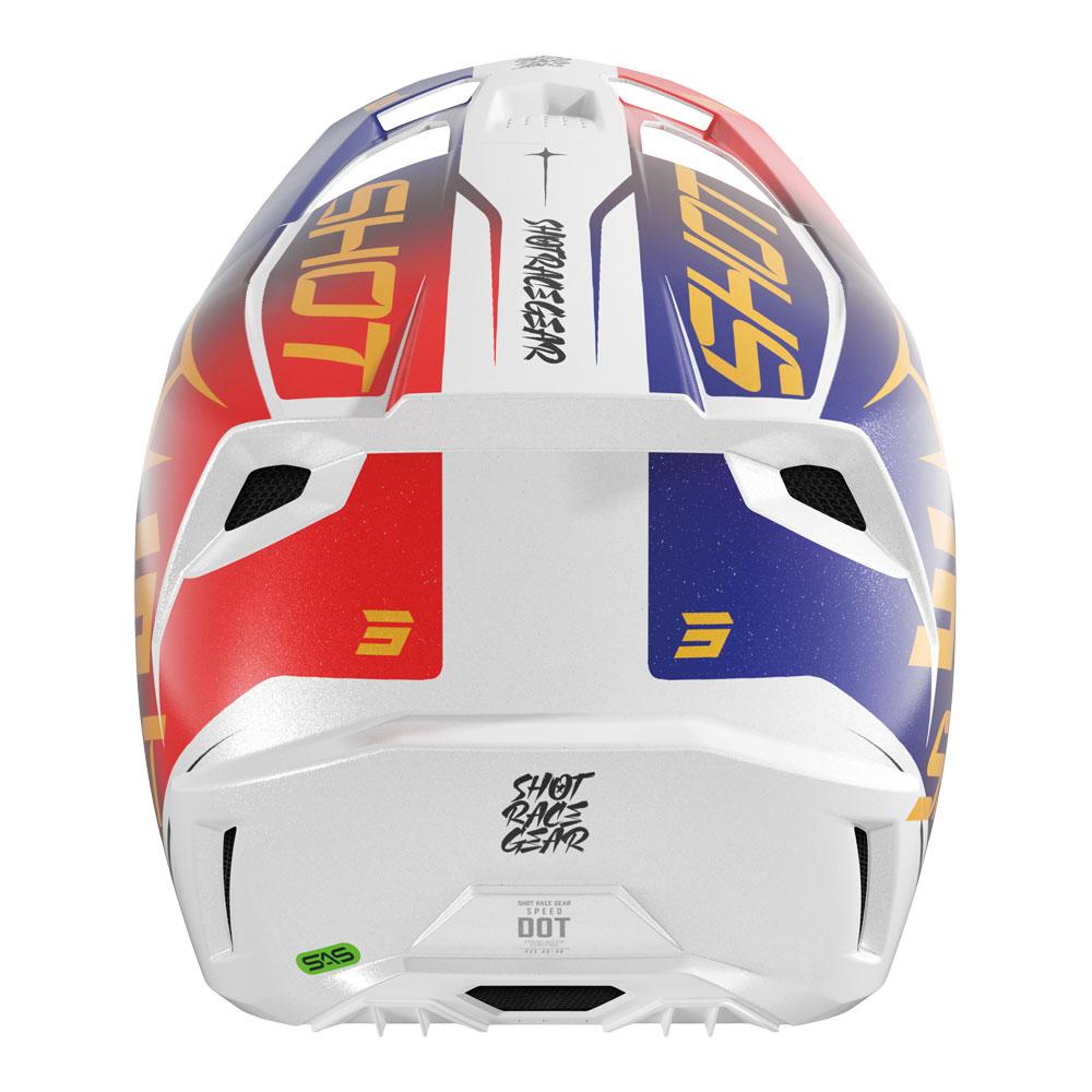 Shot Speed Kid Side Helmet Red/Blue Pearly