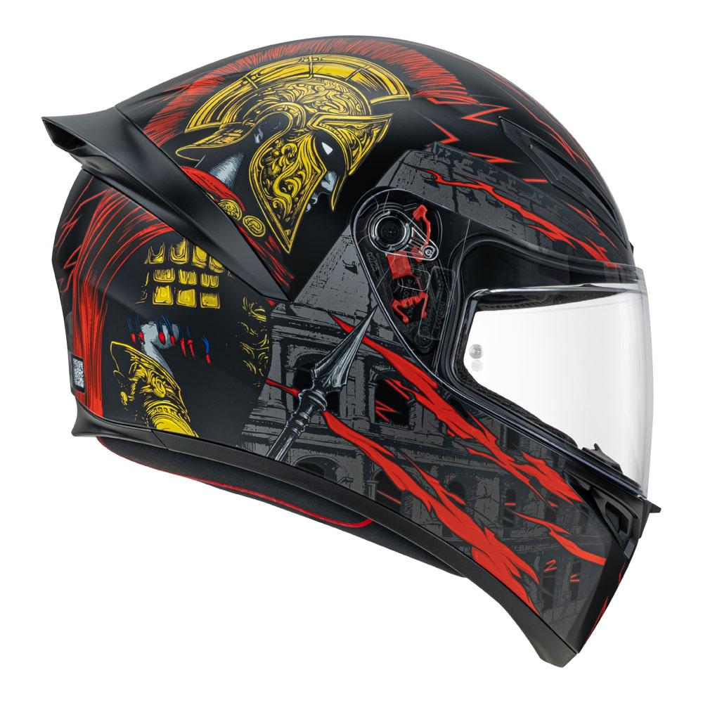 AGV K1 S - Gladiator Matt Black/Gold/Red