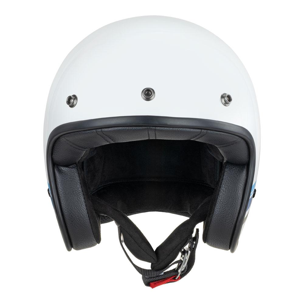 Merlin Blackbird Helmet Aero Stripe White