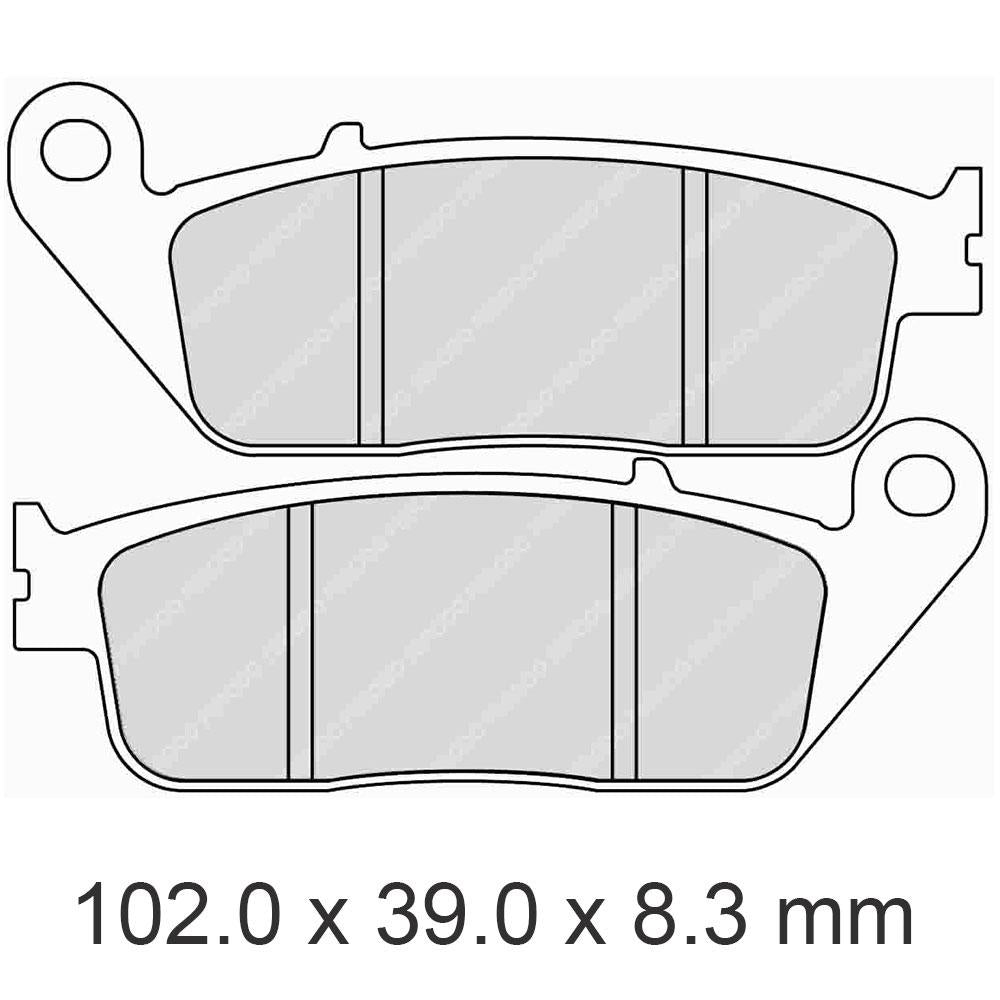 Ferodo Disc Pad Set - FDB570 P Platinum Non Sintered Compound