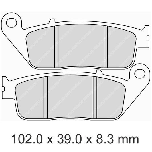 Ferodo Disc Pad Set - FDB570 P Platinum Non Sintered Compound