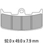Ferodo Disc Pad Set - FDB2145 ST Sinter Grip Sintered Compound - Road