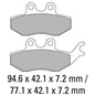 Ferodo Disc Pad Set - FDB2147 S Scooter Compound - Non Sintered