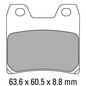 Ferodo Disc Pad Set - FDB2150 ST Sinter Grip Sintered Compound - Road