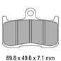 Ferodo Disc Pad Set - FDB2158 ST Sinter Grip Sintered Compound - Road