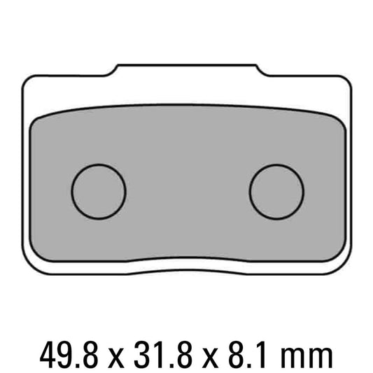 Ferodo Disc Pad Set - FDB2170 P Platinum Non Sintered Compound