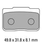Ferodo Disc Pad Set - FDB2170 P Platinum Non Sintered Compound