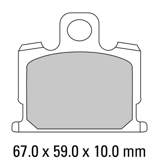 Ferodo Disc Pad Set - FDB298 P Platinum Non Sintered Compound