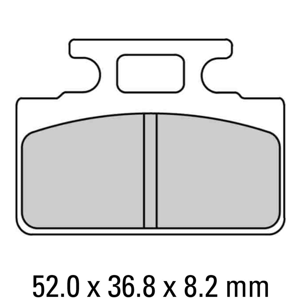 Ferodo Disc Pad Set - FDB2192 AG Argento Non Sintered Compound