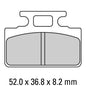 Ferodo Disc Pad Set - FDB2192 AG Argento Non Sintered Compound