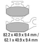 Ferodo Disc Pad Set - FDB2148 EF ECO Friction Non Sintered Compound