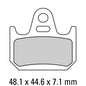 Ferodo Disc Pad Set - FDB2194 P Platinum Non Sintered Compound