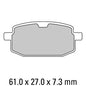 Ferodo Disc Pad Set - FDB636 EF ECO Friction Non Sintered Compound