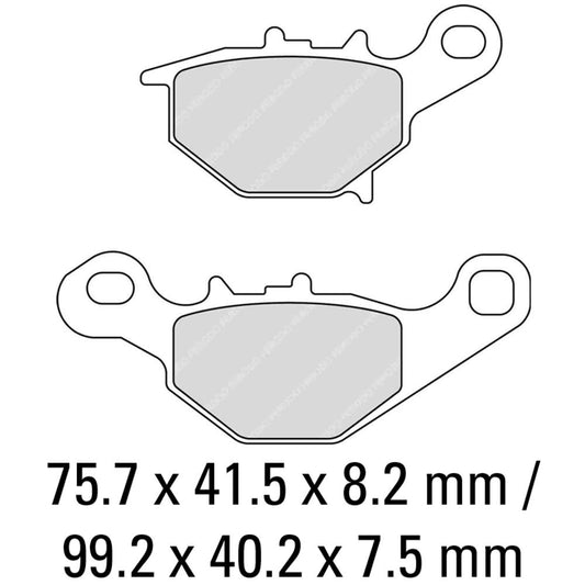 Ferodo Disc Pad Set - FDB2197 SG Sinter Grip Sintered Compound - Off-Road