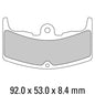 Ferodo Disc Pad Set - FDB310 P Platinum Non Sintered Compound