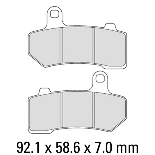 Ferodo Disc Pad Set - FDB2210 P Platinum Non Sintered Compound