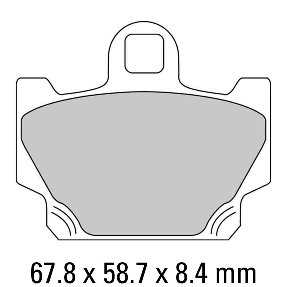 Ferodo Disc Pad Set - FDB311 P Platinum Non Sintered Compound