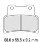 Ferodo Disc Pad Set - FDB2216 P Platinum Non Sintered Compound
