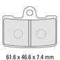Ferodo Disc Pad Set - FDB2240 ST Sinter Grip Sintered Compound - Road
