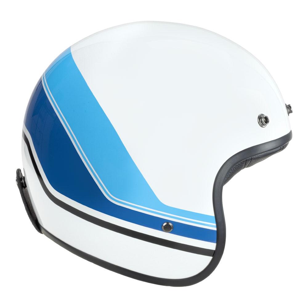 Merlin Blackbird Helmet Aero Stripe White