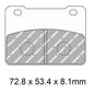 Ferodo Disc Pad Set - FDB2291 EF ECO Friction Non Sintered Compound