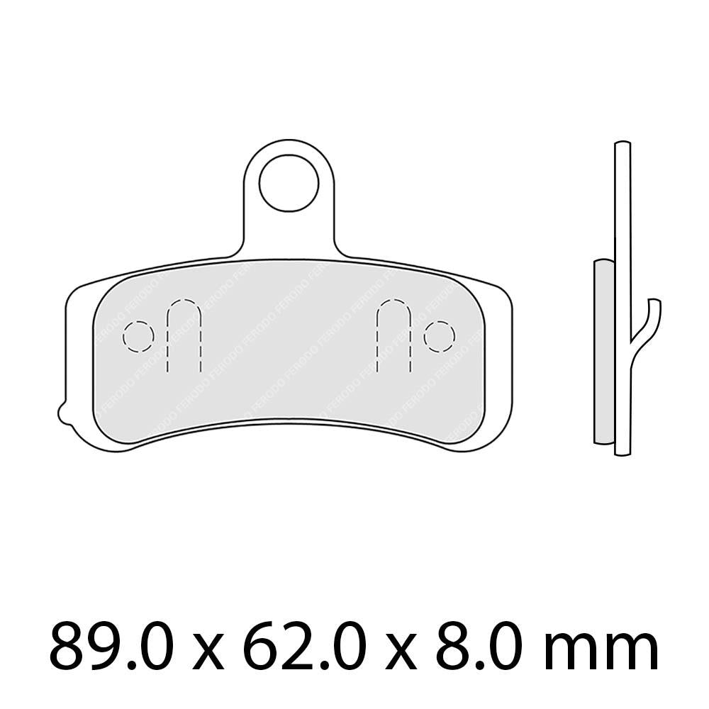 Ferodo Disc Pad Set - FDB2250 ST Sinter Grip Sintered Compound - Road